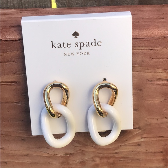 kate spade Jewelry - Kate Spade Gold Chainlink Earrings